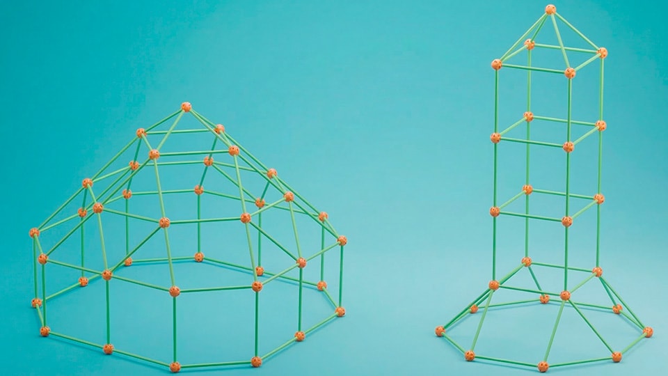 Kit de plástico para construir fortalezas